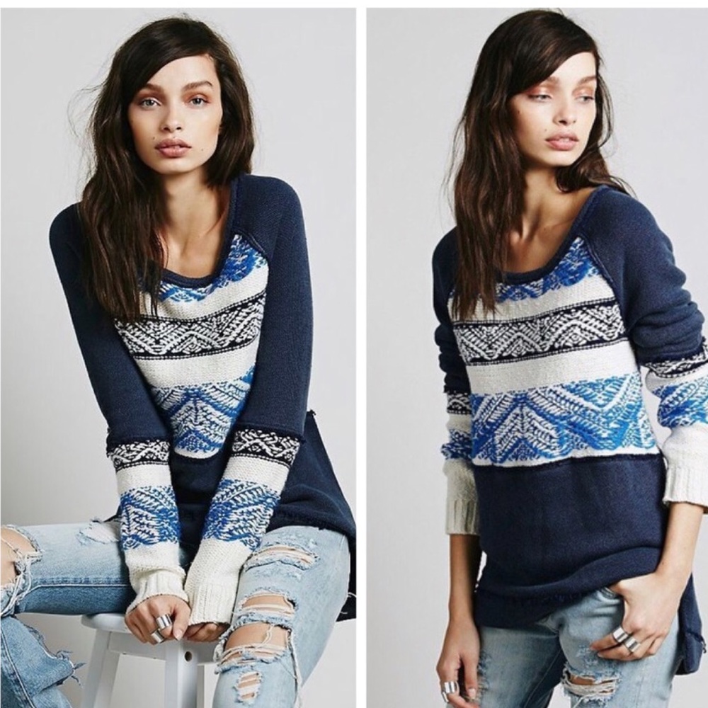 Fair isle Snow Angel Sweater Free People